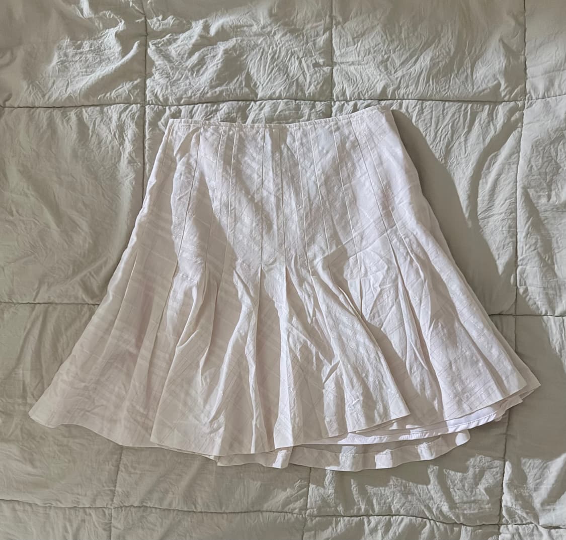 버버리 블루라벨 핑크 체크 연분홍 플리츠 스커트 딸기우유 히메갸루 상품이미지2