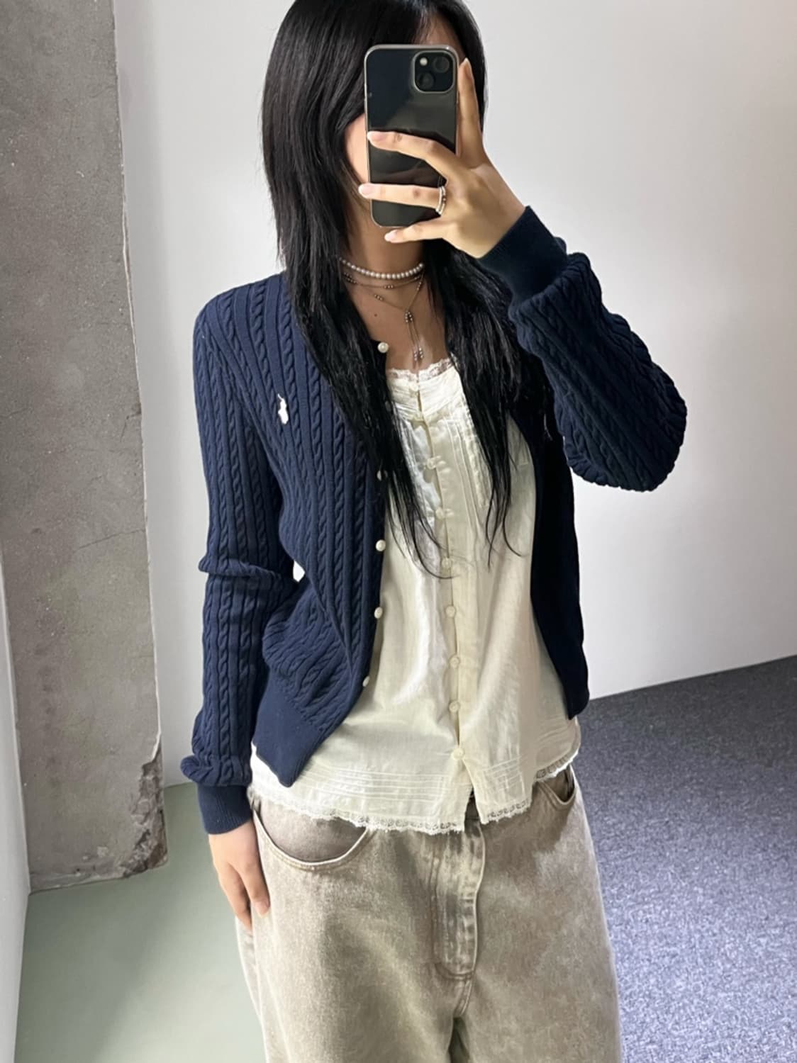 폴로 랄프 로렌 베이직 포니 케이블 가디건 상품이미지4