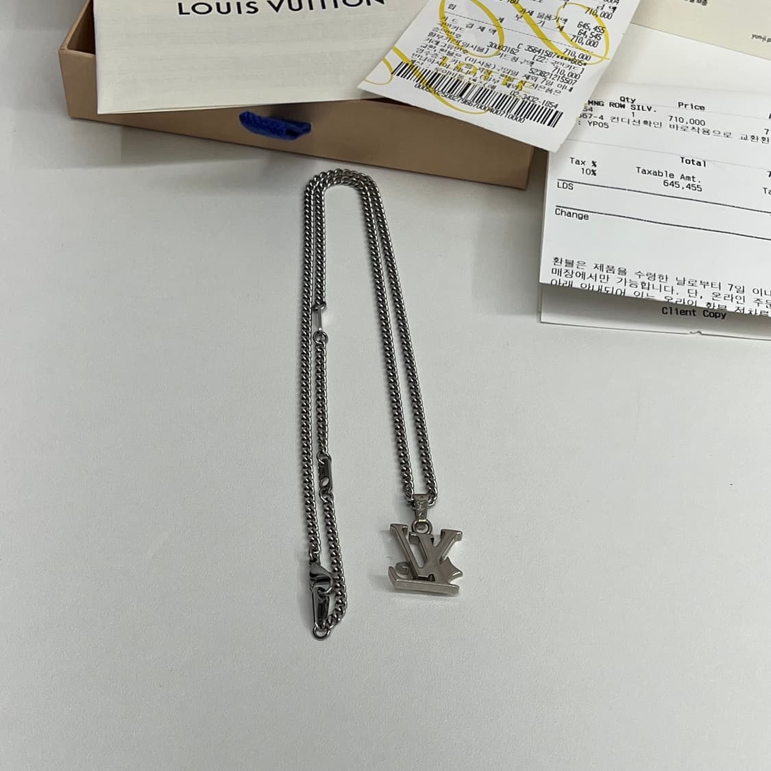 루이비통 모노그램 로우 목걸이 (풀박스) 상품이미지6