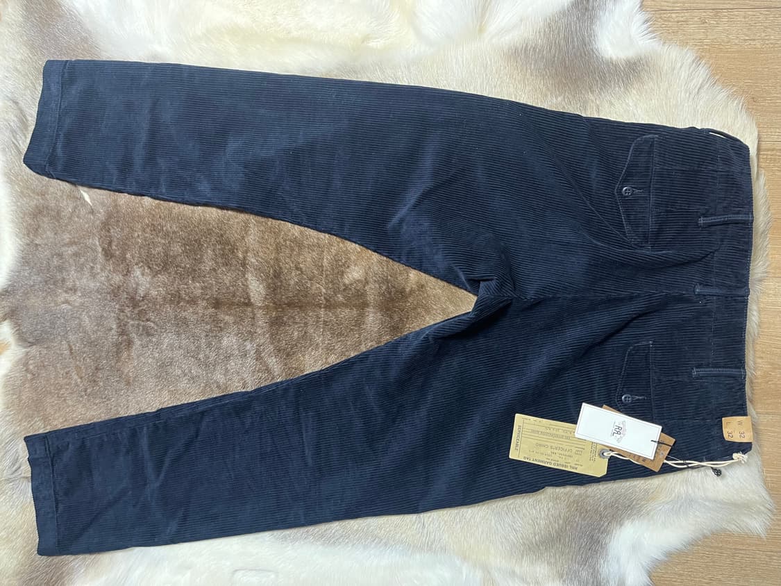 RRL 오피서핏 코듀로이 치노팬츠 인디고 네이비 상품이미지2