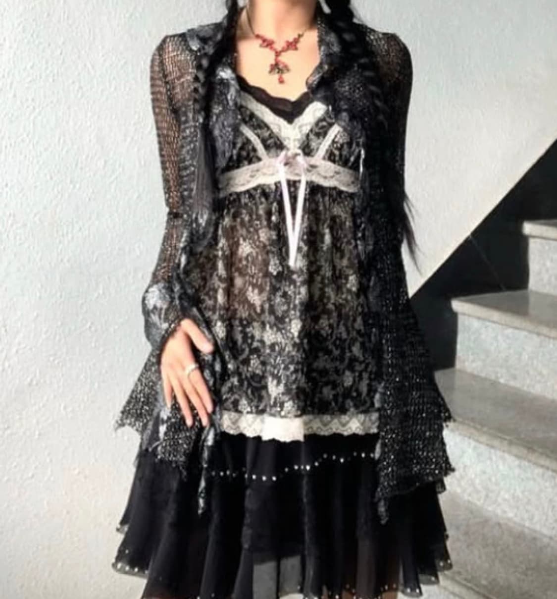 무미츠 빈티지 코디 세트 판매 모리걸 오리엔탈 상품이미지1