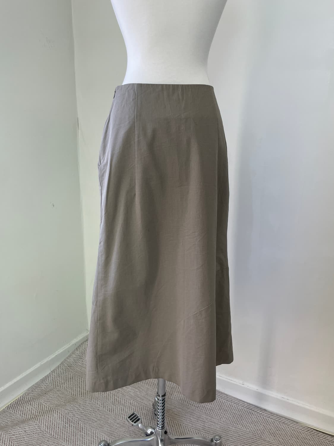 알파스핀 울 블렌드 커브 절개 롱 스커트 J04042 상품이미지10