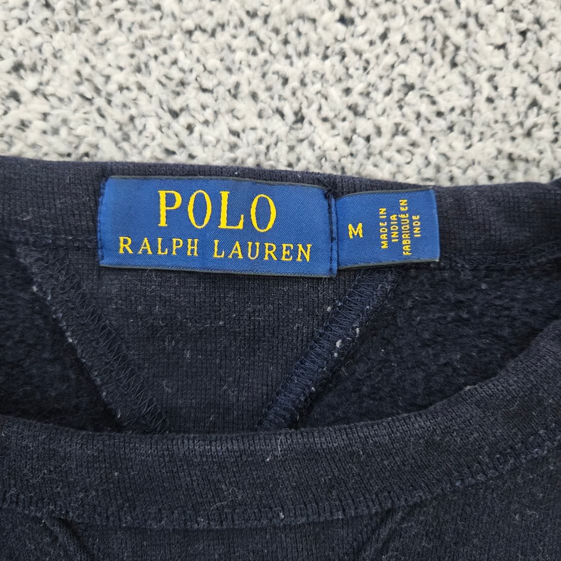[M] 폴로 랄프로렌 스몰로고 기모 네이비 맨투맨 0102YH1 상품이미지3