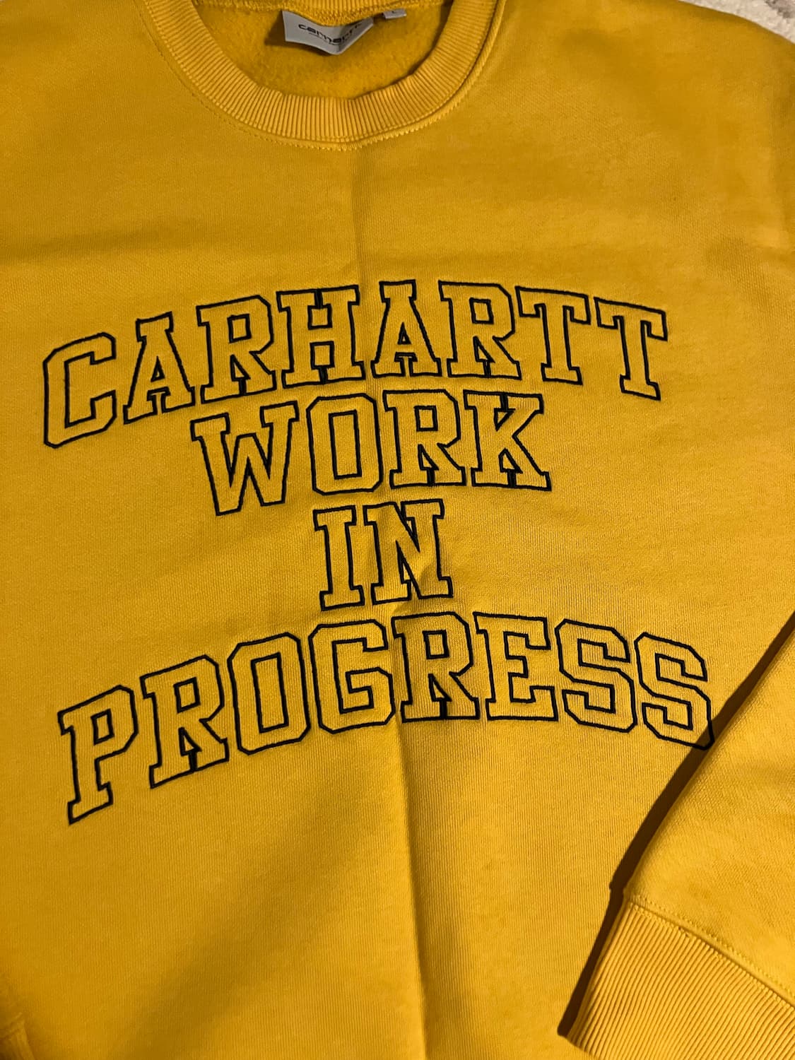 칼하트wip 디비전 스웻셔츠 맨투맨 옐로우 L 상품이미지3