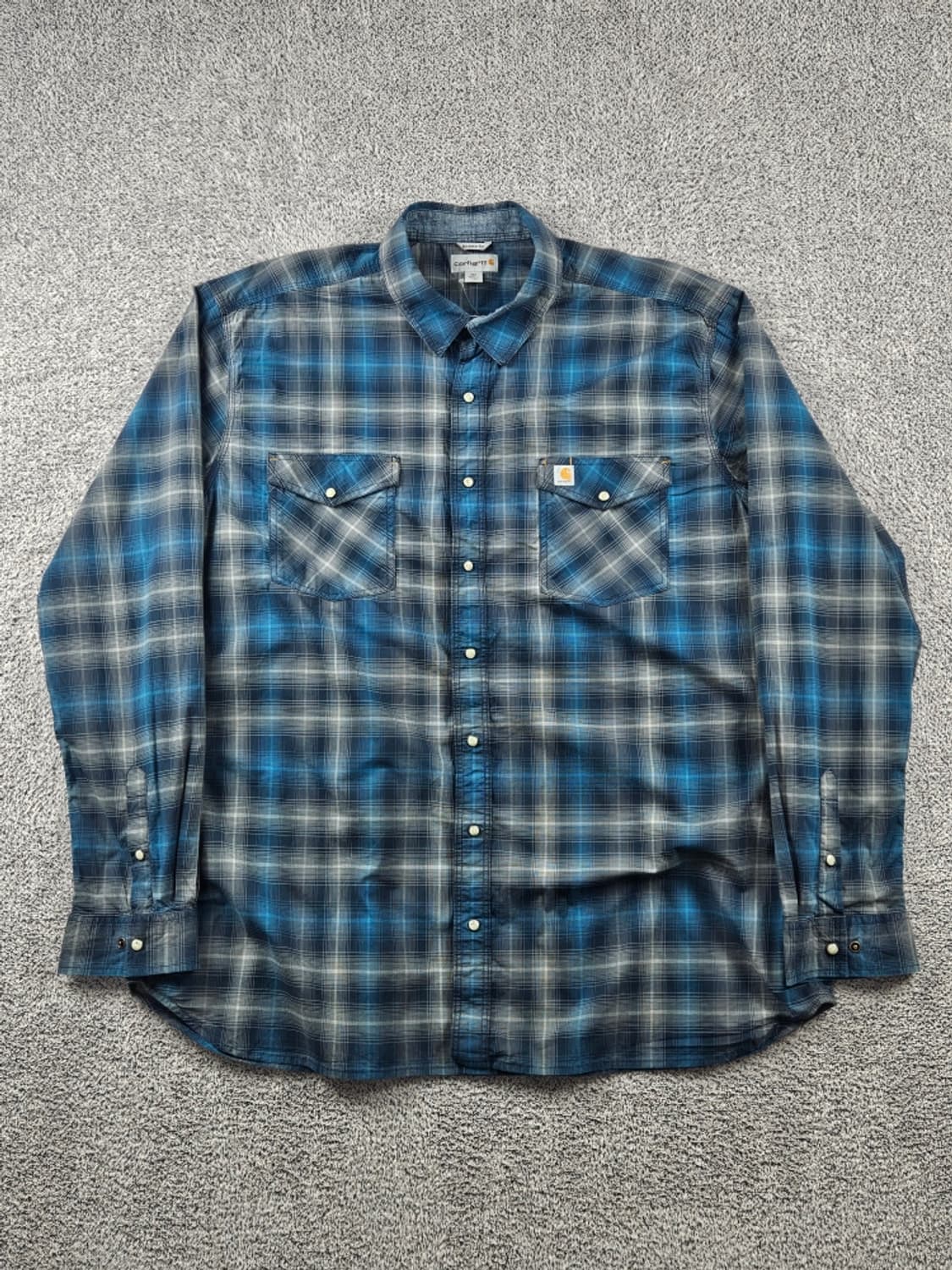 칼하트 체크 패턴 포켓 빅 워크 셔츠 ( 3XL ) / 11276 상품이미지2