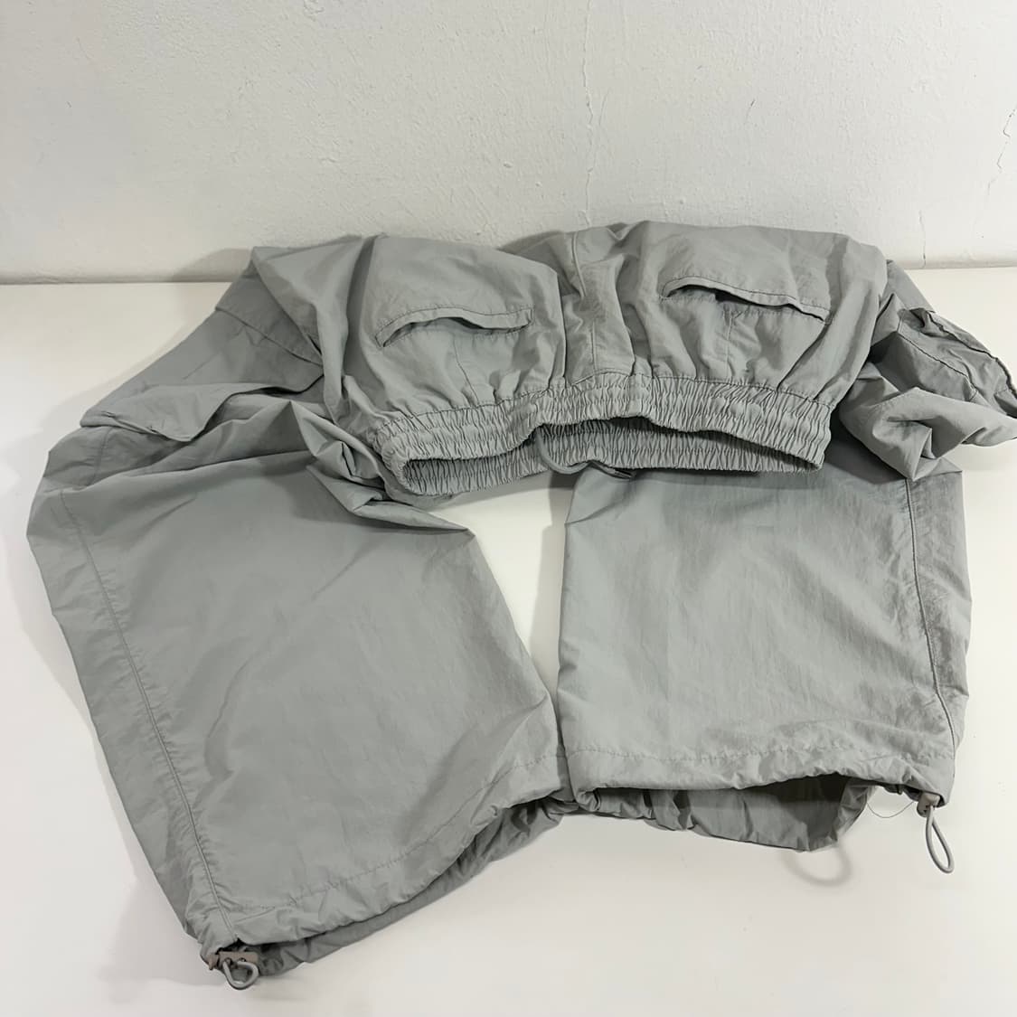 L 낫포너드 그레이 세미와이드핏 카고 나일론팬츠 상품이미지5