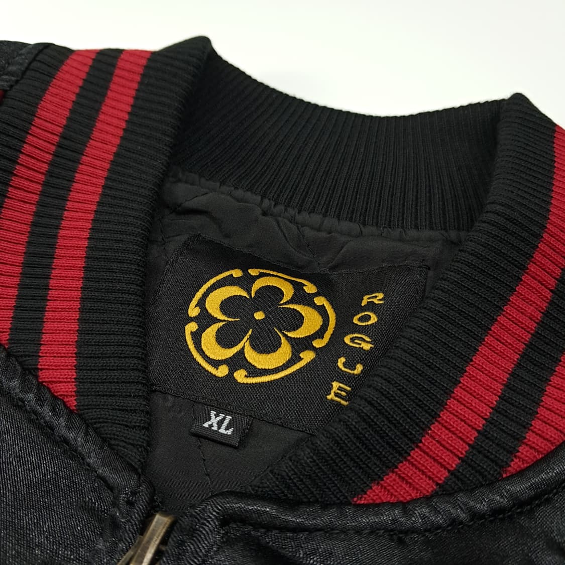 CK028 [새상품] XL 로그 새틴 구미호 스카잔 자켓 점퍼 상품이미지5