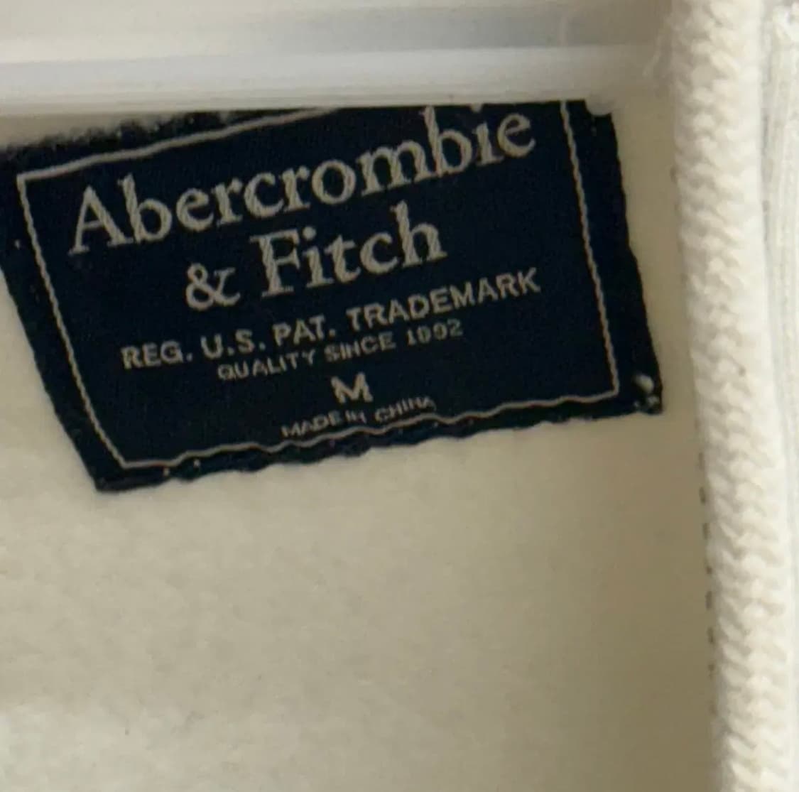 아베크롬비 아이보리 기모 후드집업(M) 상품이미지3