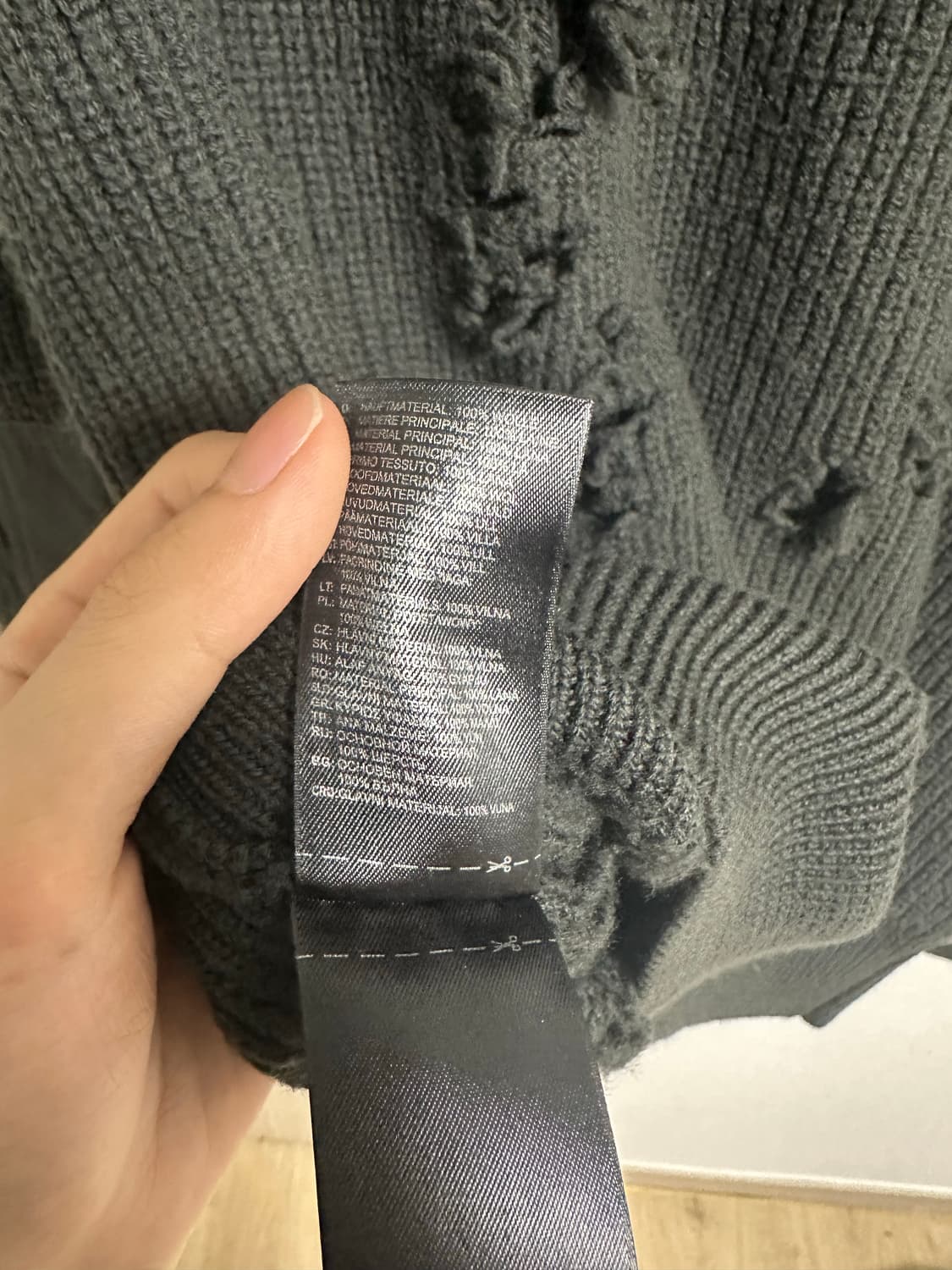 이지시즌1 디스트로이드 울 스웨터 상품이미지5