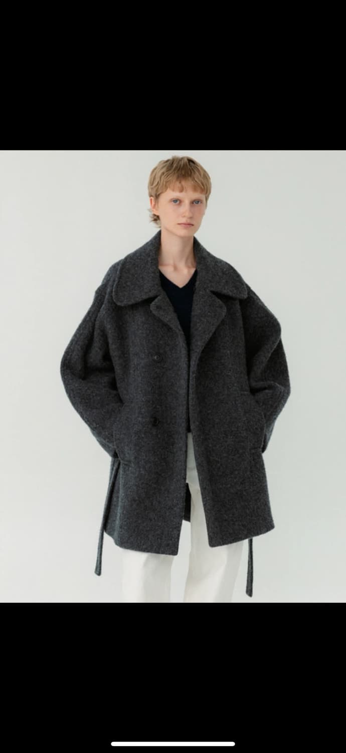 레이스 RRACE Cloud single overfit coat 챠콜 상품이미지1