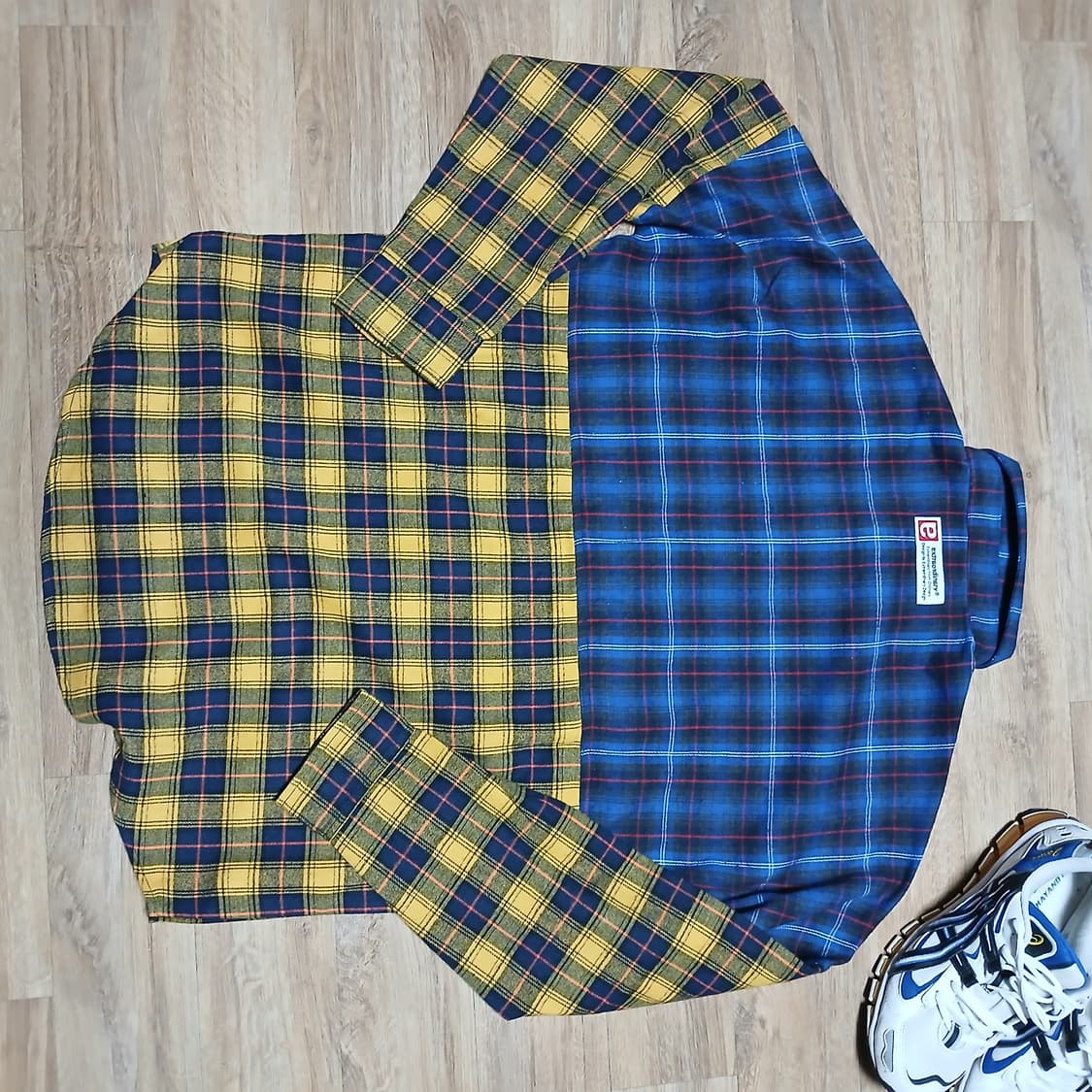 택붙은 미사용 엑스트라오디너리 셔츠 체크 남방 상품이미지8