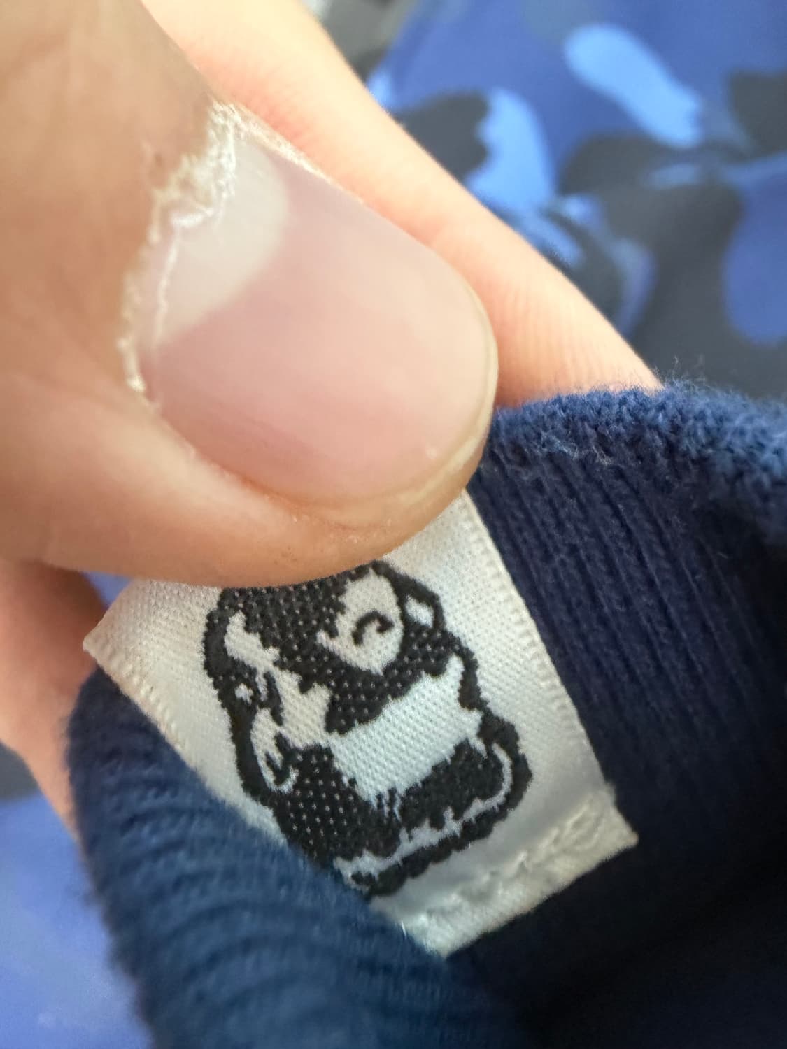 (급처)베이프컬러카모세퍼레이트샤크 풀 집 후드 블랙 네이비 상품이미지5