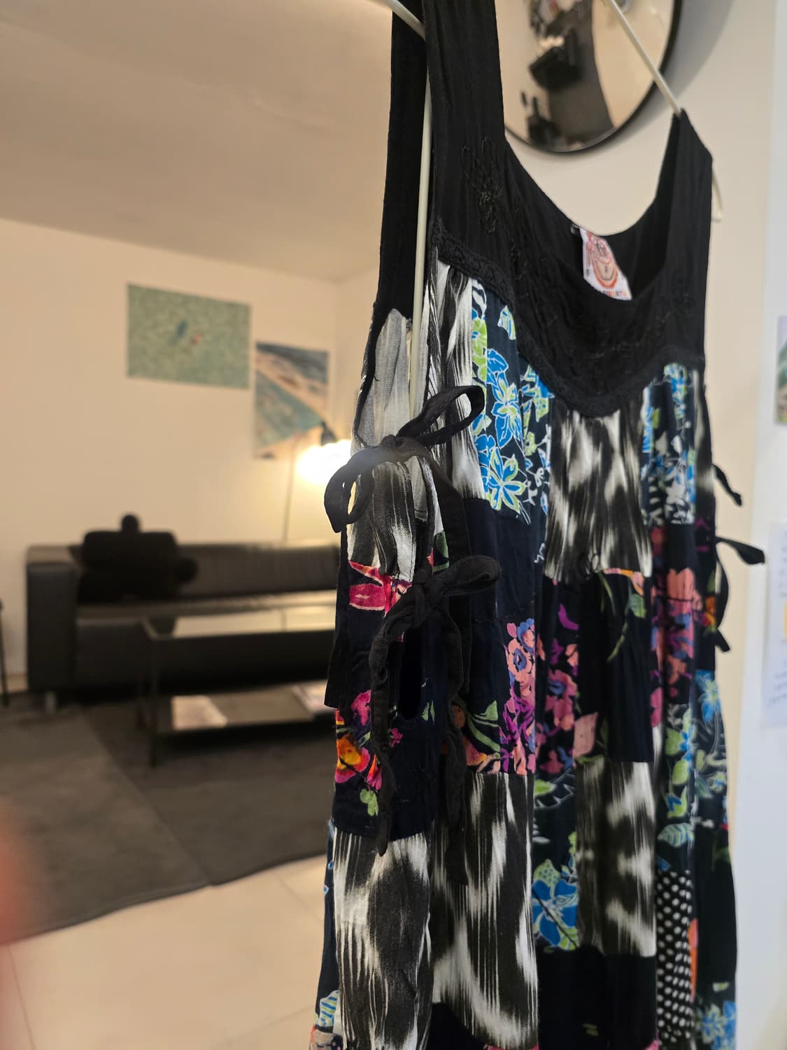 JAGANNATH 패치워크 패턴 원피스 상품이미지6