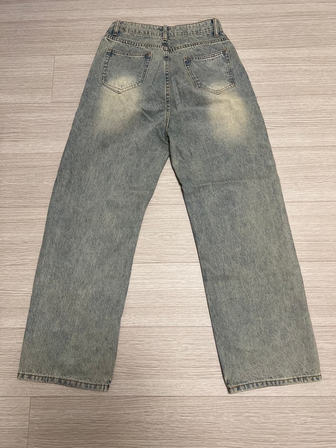 트릴리온 바이오스톤 워싱 와이드 데님 팬츠 상품이미지2