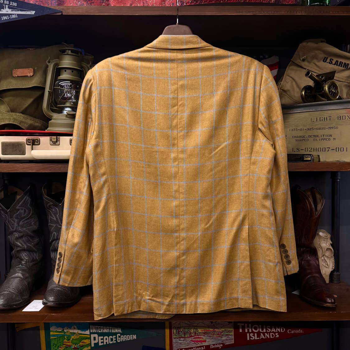 브룩스 브라더스 헤링본 패턴 스포츠 코트 울 클래식 블레이져 상품이미지2