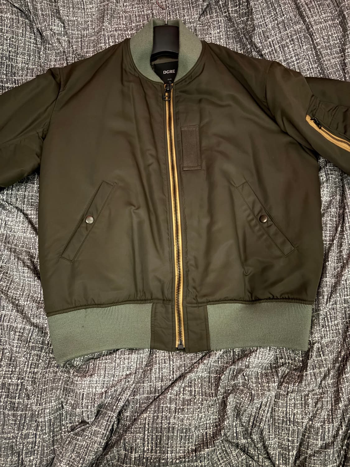 디그레 MA-1 NYLON FLIGHT JACKET DARK OLIVE 상품이미지4