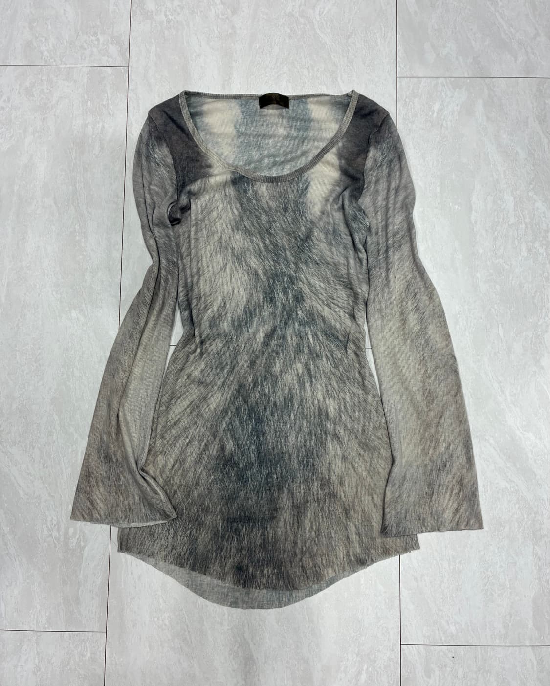 G.O.A 고아 브러시드 컷오프 롱슬리브 상품이미지1