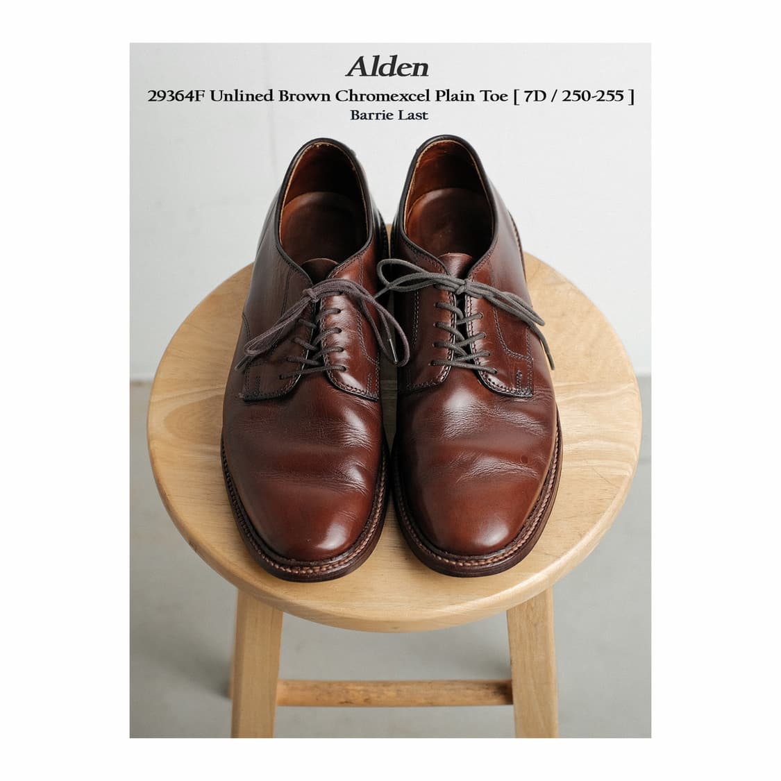 알든 29364F 7D 언라인드 브라운 크롬악셀 플레인토 상품이미지1