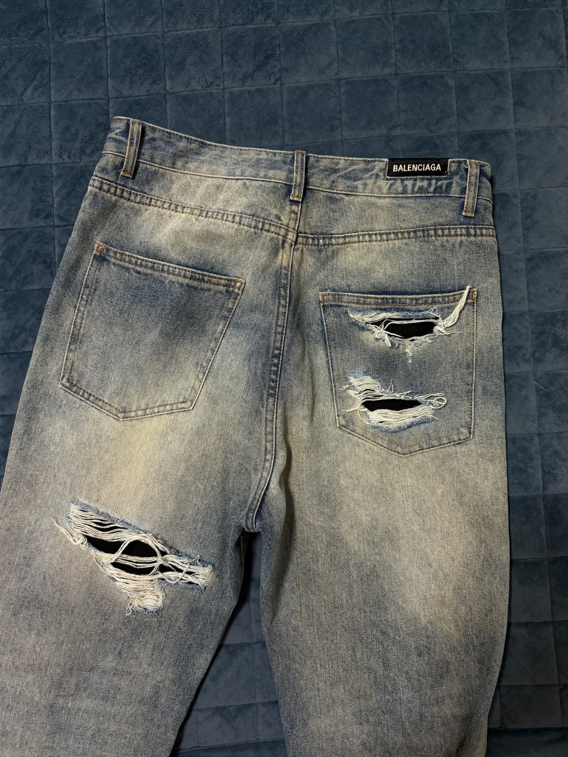 발렌시아가 히든 로고 디스트로이즈 진 [33] 상품이미지2