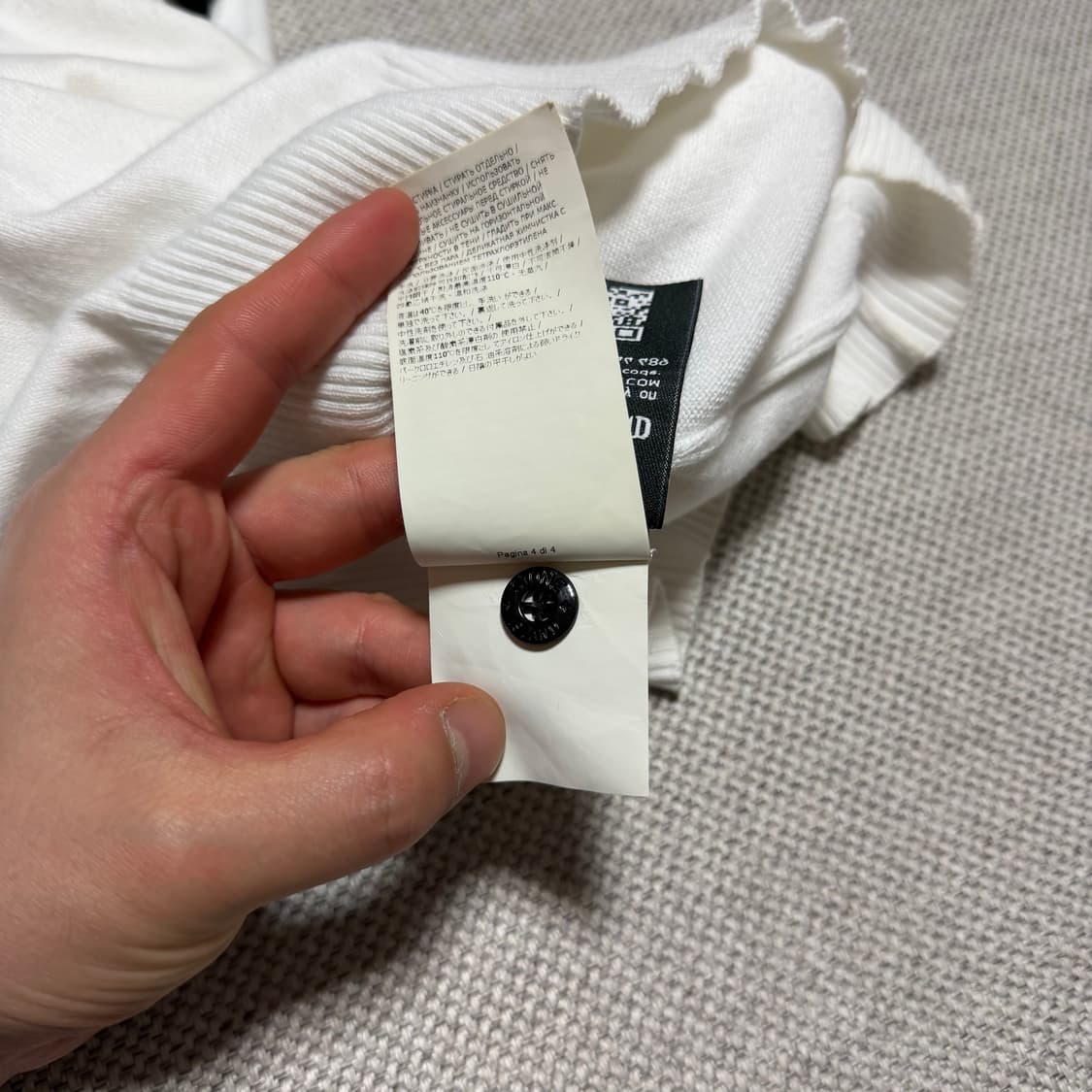 스톤아일랜드 하프버튼 집업 와펜 니트 상품이미지7