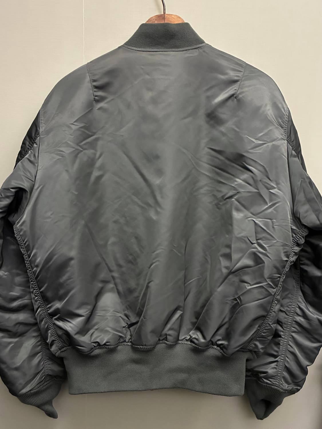 (L/105)알파인더스트리 ma-1 건메탈 레귤러 플라이트 항공점퍼 마원 상품이미지2