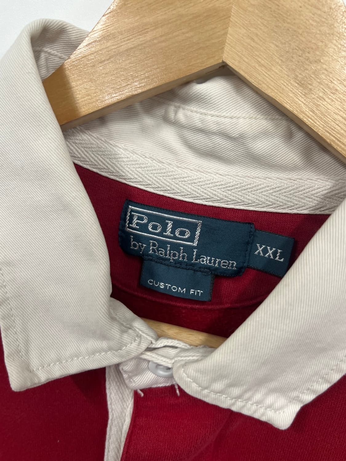 폴로 랄프로렌 스트라이프 배색 커스텀 핏 럭비 티셔츠 상품이미지5