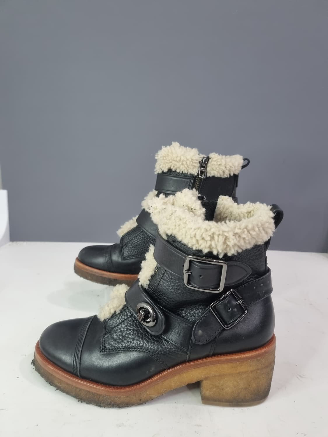 235 코치 퍼 부츠 상품이미지2