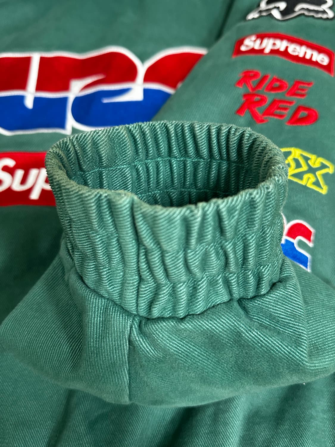 슈프림 x 혼다 x 폭스레이싱 퍼피 집업 자켓 그린 size : XL 상품이미지6
