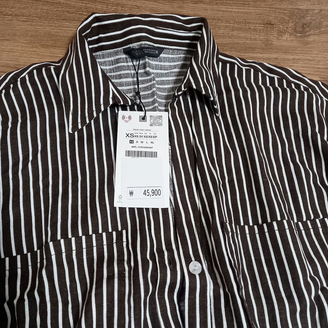 자라 크롭 리넨 셔츠 2종 상품이미지4