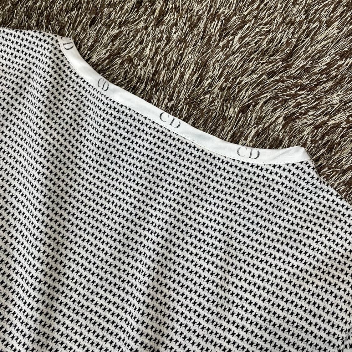 크리스찬 디올 Christian Dior CD 트리밍 코튼 반팔티셔츠 M 상품이미지8