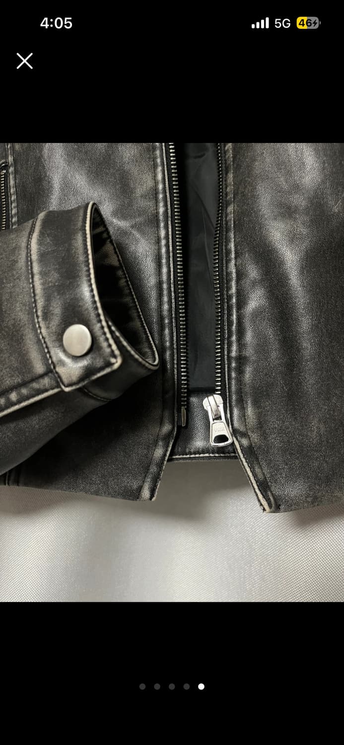 인사일런스 우먼 워시드 에코 레더 점퍼 상품이미지5