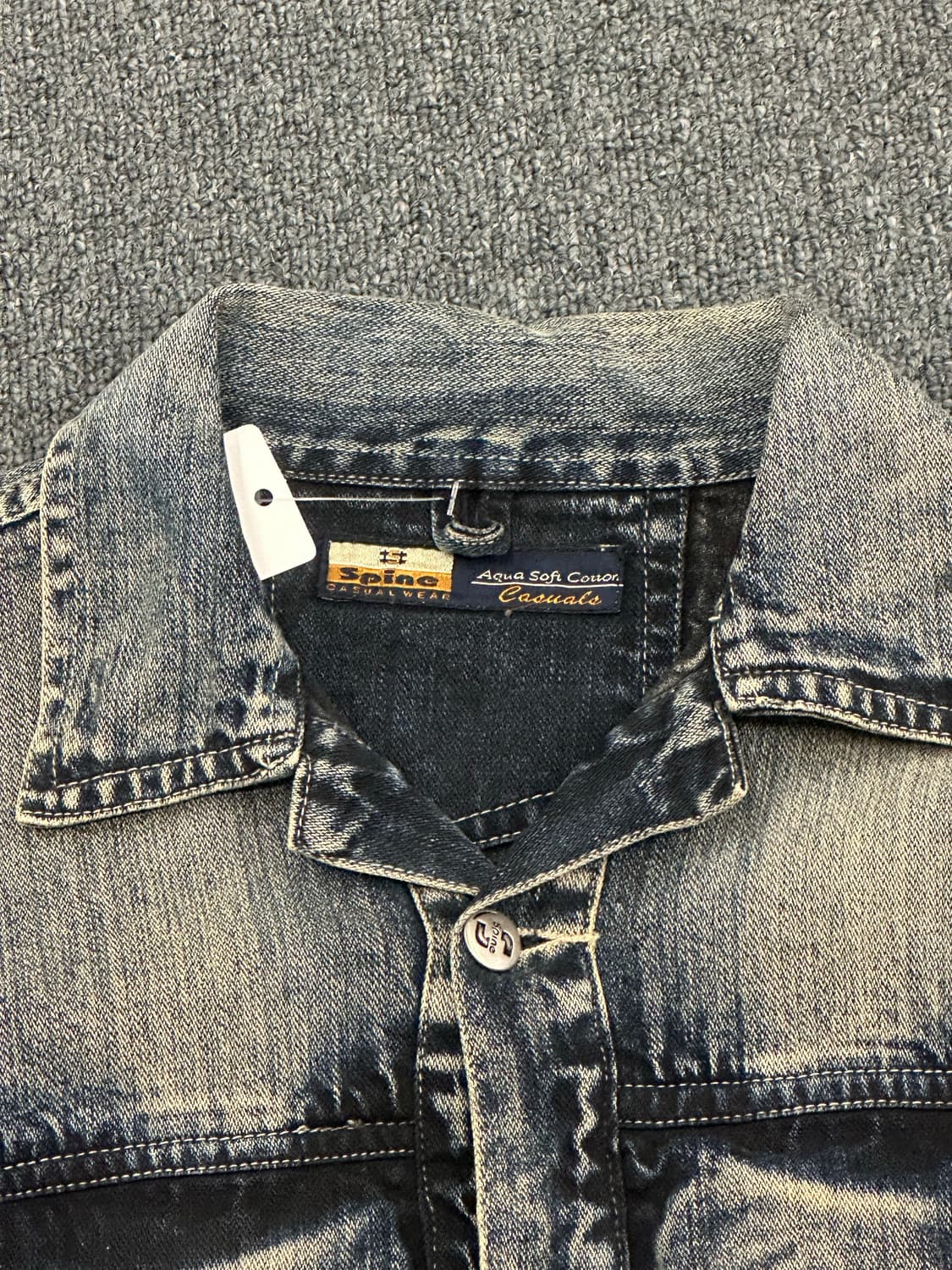 OS)Spine 빈티지 코듀로이 멀티 포켓 유틸리티 데님 자켓 상품이미지6