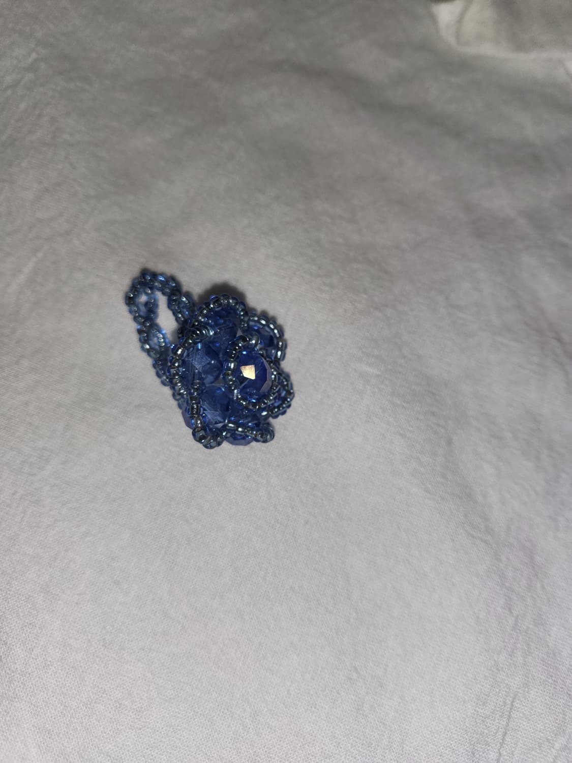 플라워 블루블랙베리 비즈 꽃반지 set 상품이미지3