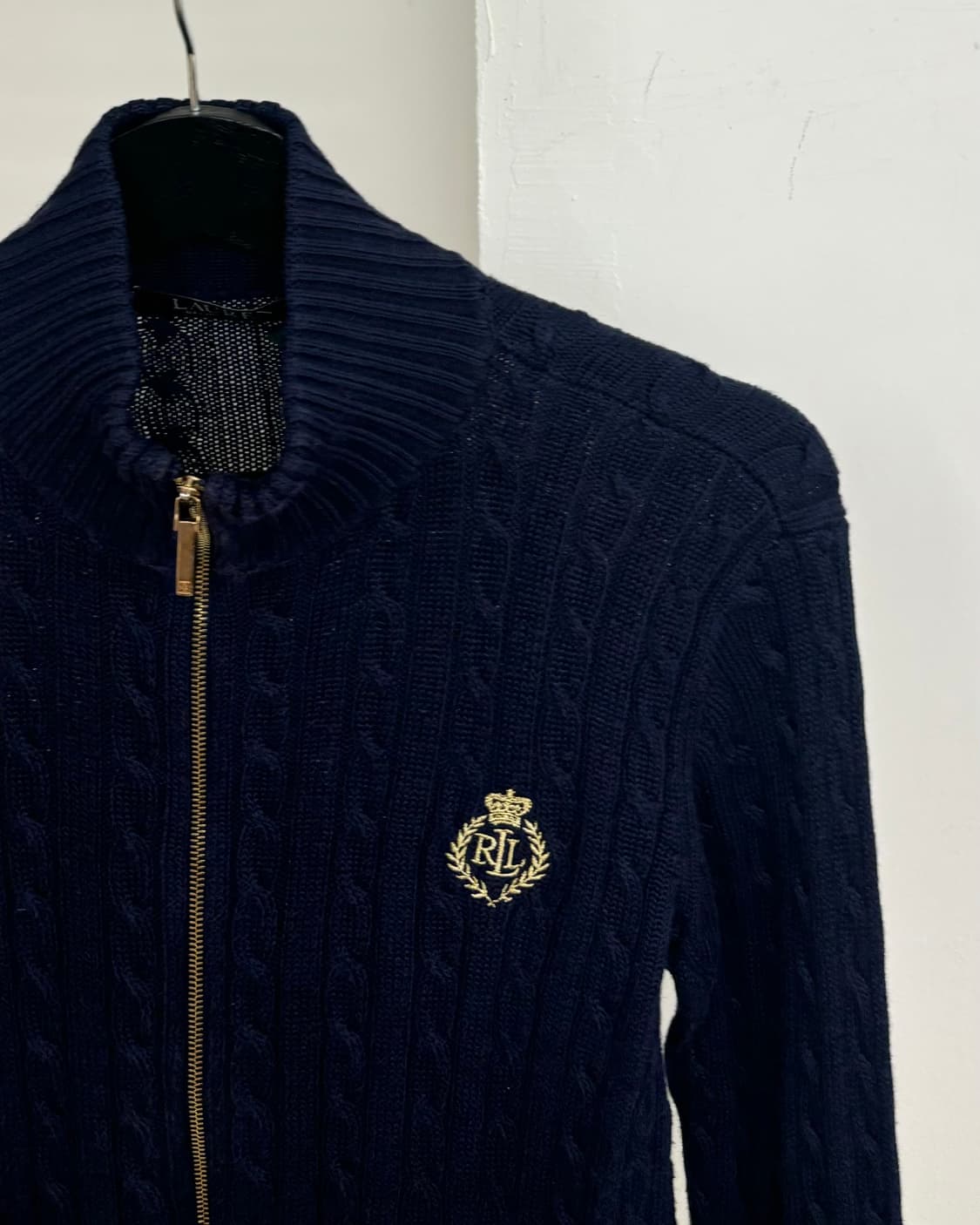 로렌 랄프 로렌 네이비 케이블 니트 집업 상품이미지4