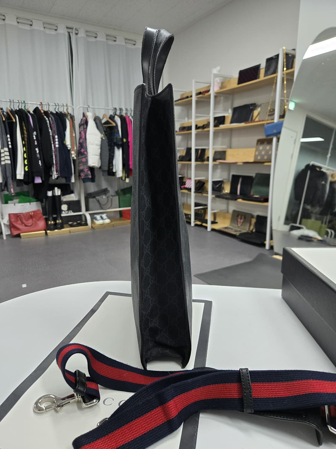 [A급컨디션]구찌 삼선 토트 숄더백 상품이미지4