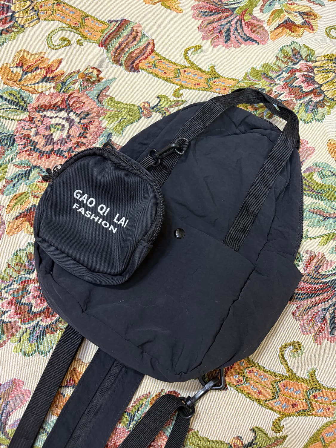 GAO QI LAI 블랙 미니 백팩  상품이미지1
