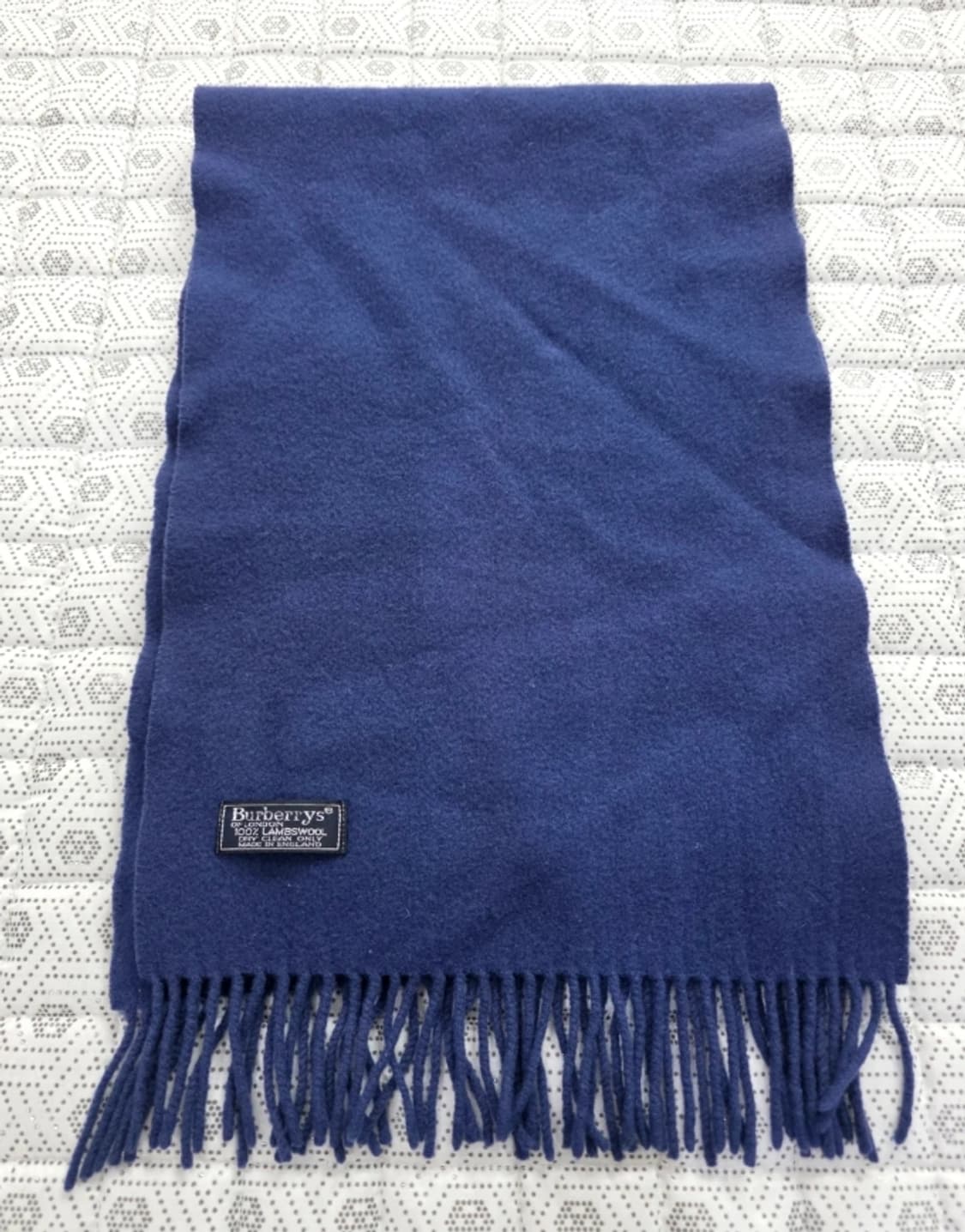 버버리 램스울 머플러 네이비 상품이미지7
