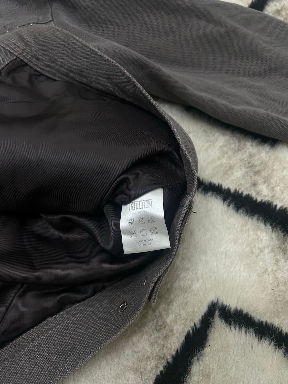 [L]트일리온 스톤워싱 버클 워크자켓 상품이미지7