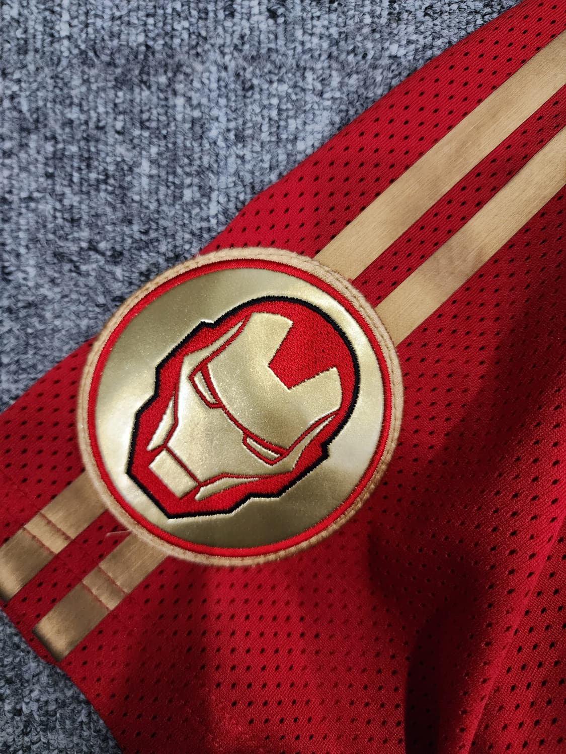 LG 트윈스 마블 코믹스 아이언맨 반팔 야구 져지 유니폼 110 상품이미지4