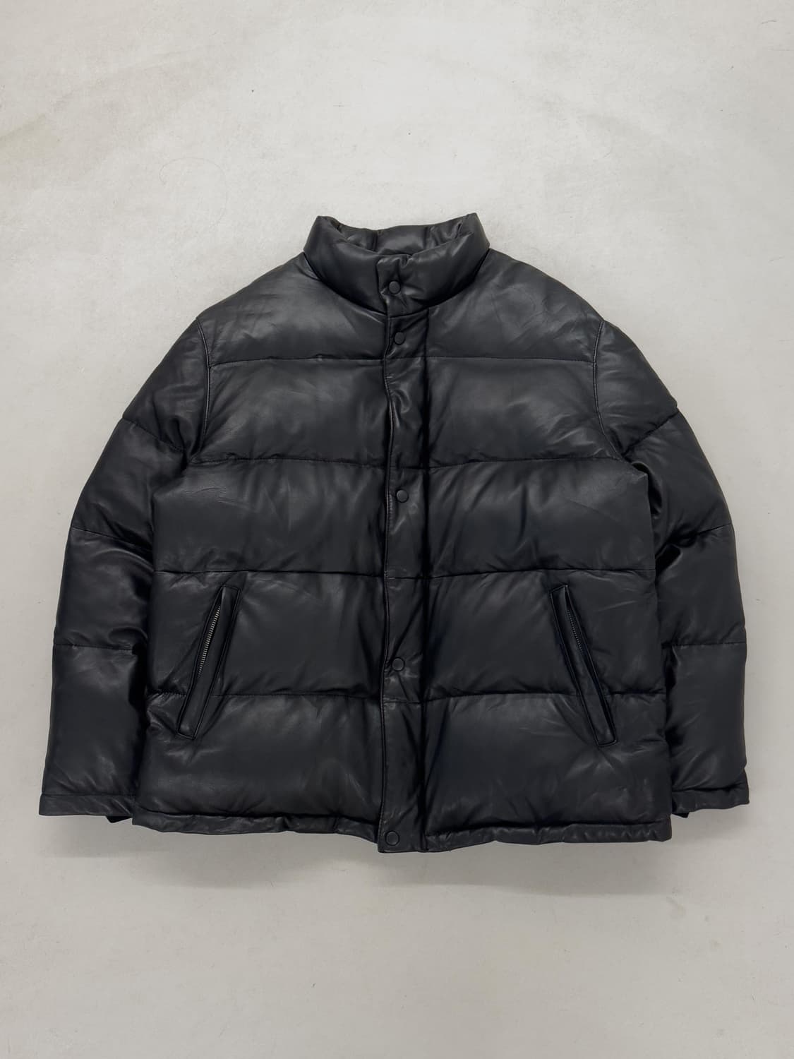 Wind Armor 레더 푸퍼 패딩 상품이미지1