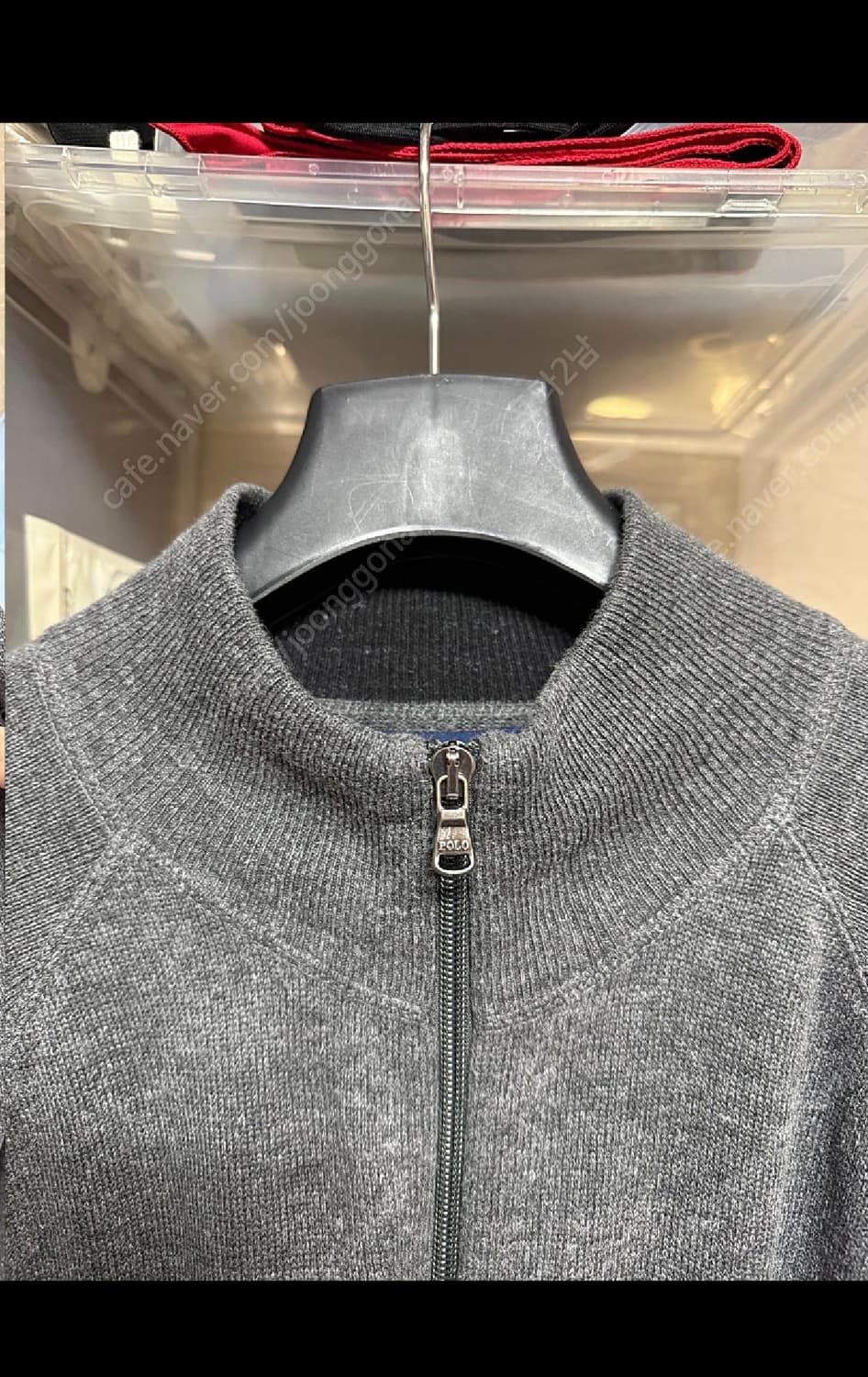 M 폴로 랄프로렌 니트집업 회색 상품이미지3