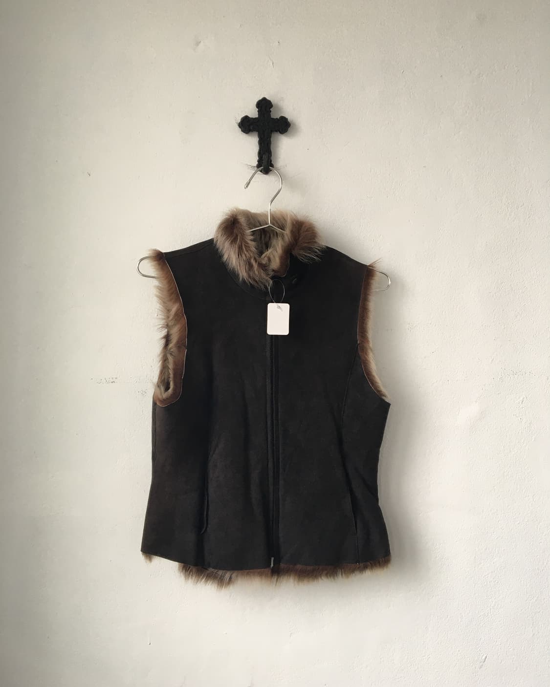Fur mixed vest 상품이미지2
