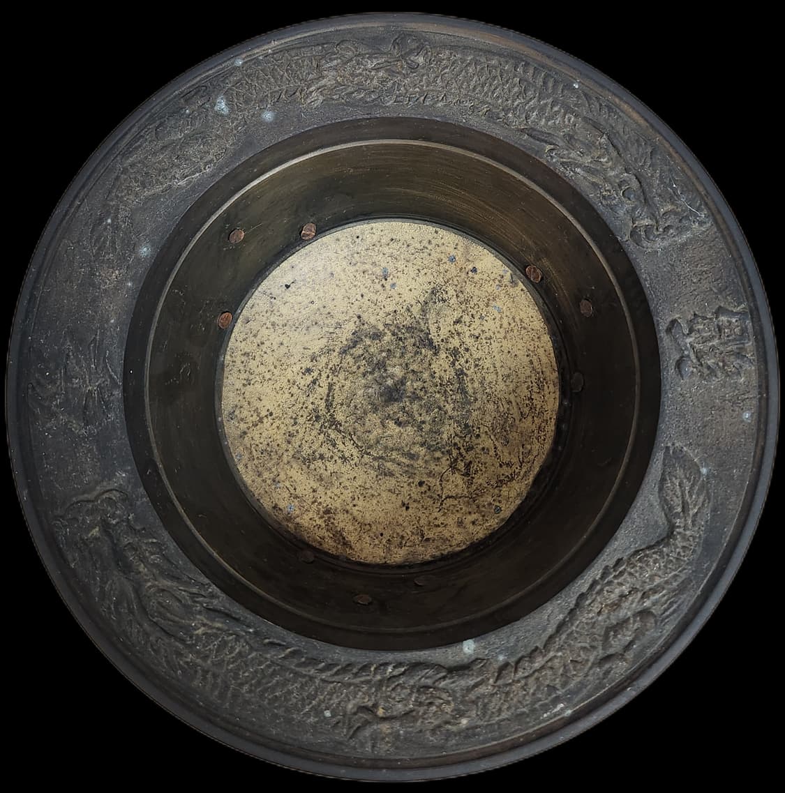 골동품  작은 용문양  삼족 동화로 상품이미지2