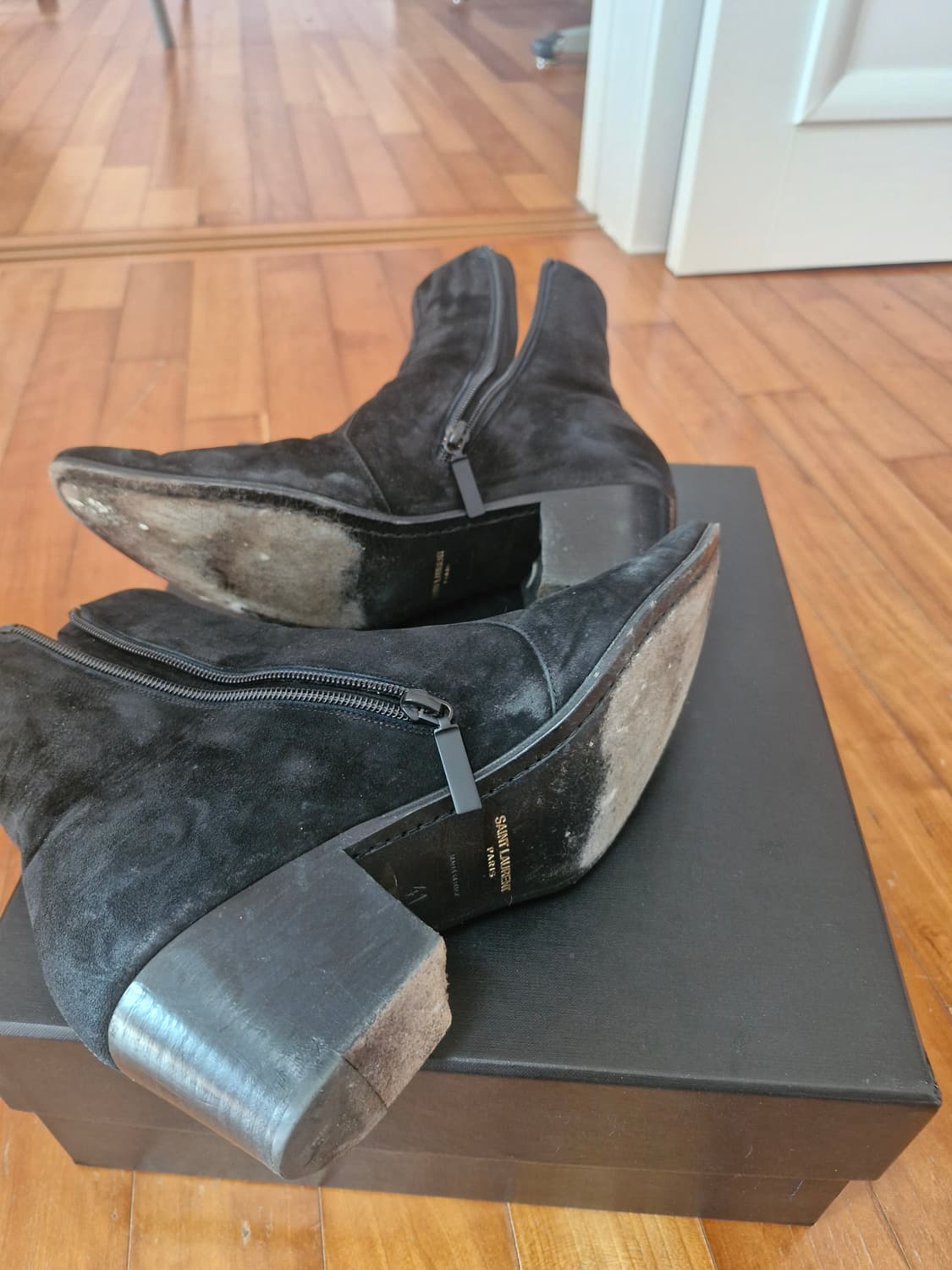 생로랑 바실리아 22 fw 앵클 부츠 스웨이드 265 상품이미지3