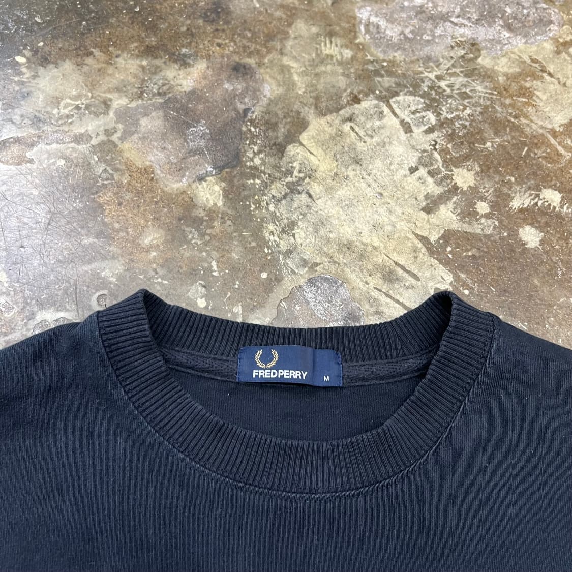 M) 프레드페리 로고 니트 맨투맨 상품이미지3