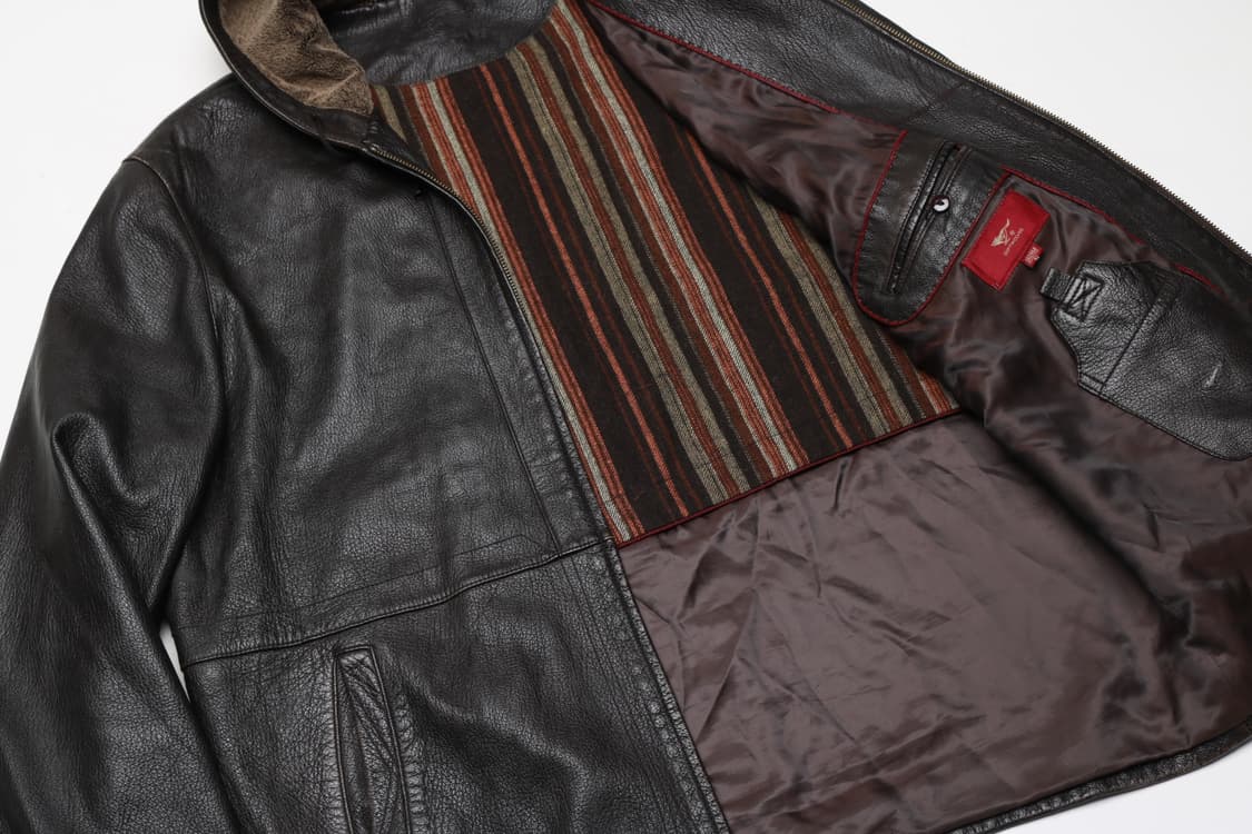 [XL] 빈티지 양가죽 후디자켓 상품이미지4