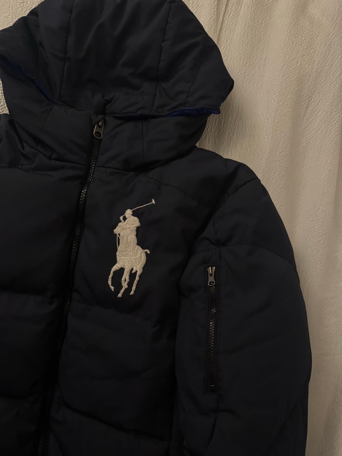 폴로랄프로렌 네이비 화이트 빅포니 패딩 상품이미지2