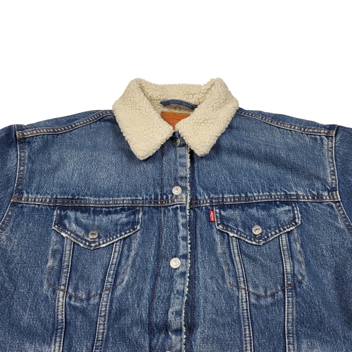 리바이스 양털 쉐르파 3세대 트러커 청자켓 M 100 상품이미지3