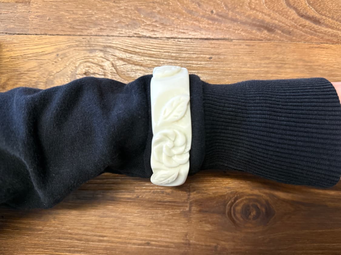 NUMBER (N)INE Floral Carved Bangle 상품이미지1