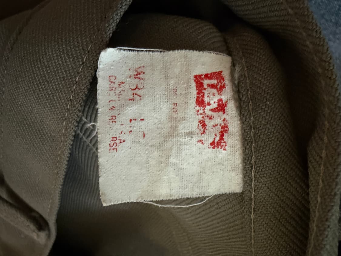 90s made in USA 리바이스 517 sta prest 카키색 상품이미지7